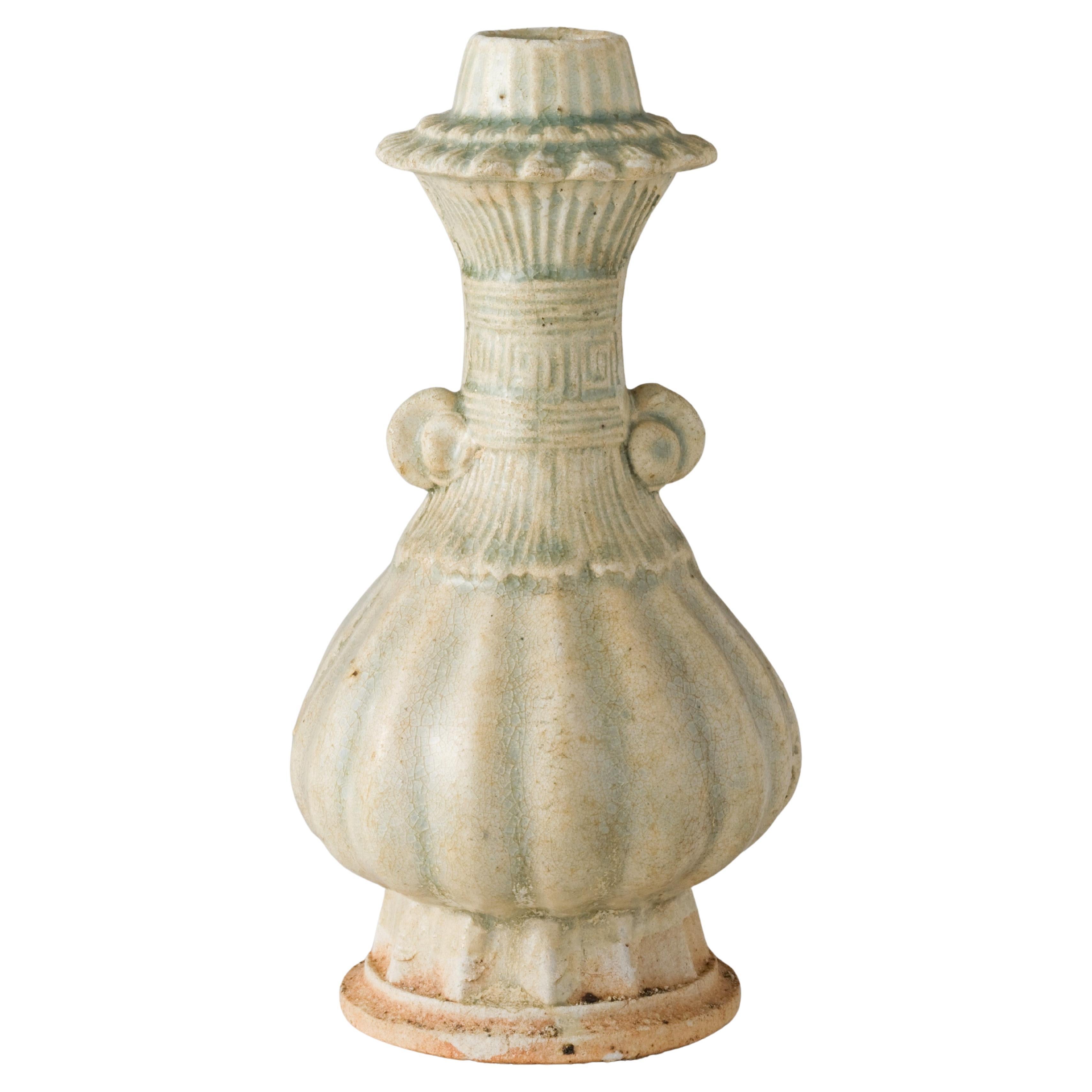 Porcelain with transparent pale-bluish (qingbai-type) glaze, Yuan Dynasty