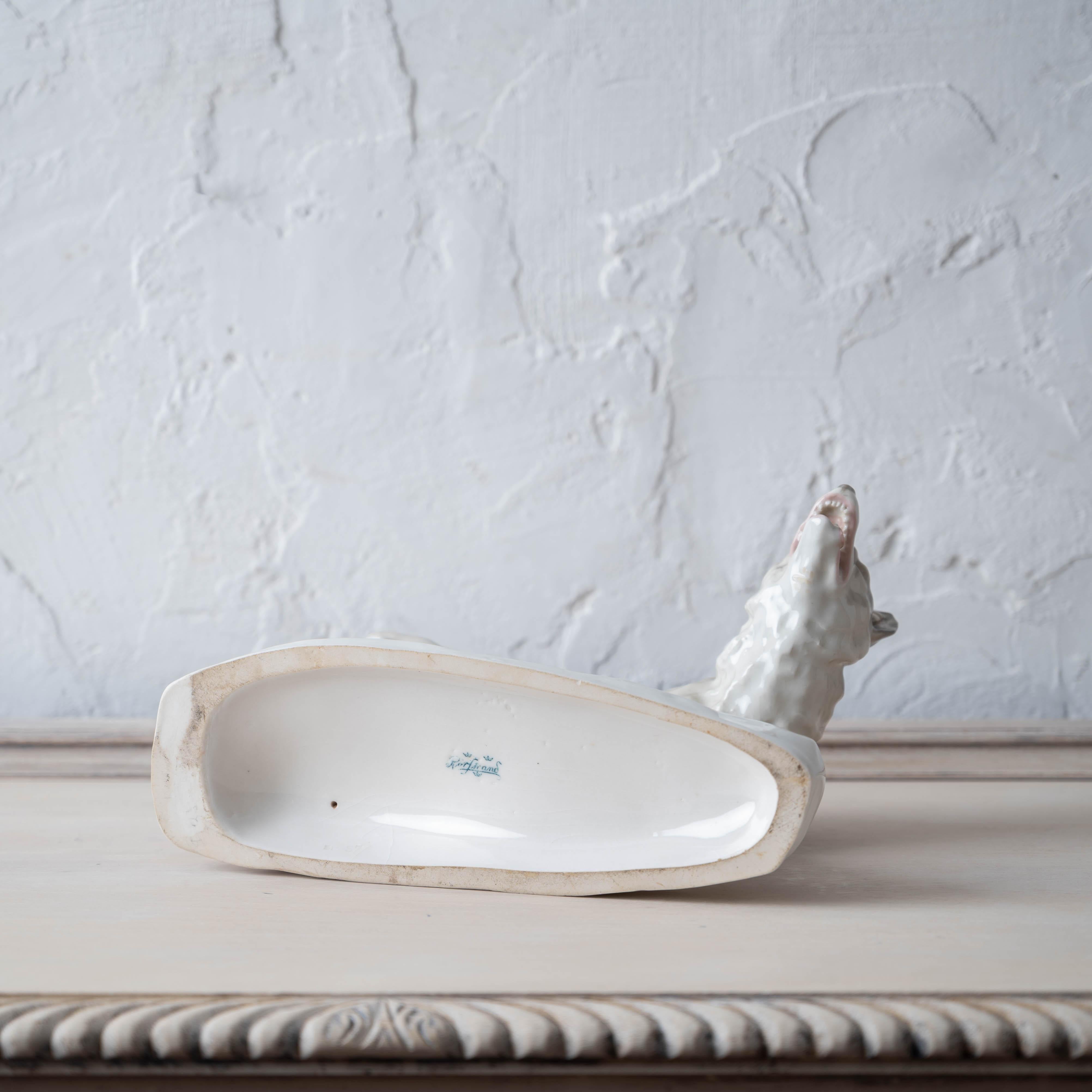 Porcelain Wolf by Waldemar Lindström for Rörstrand in vendita 8