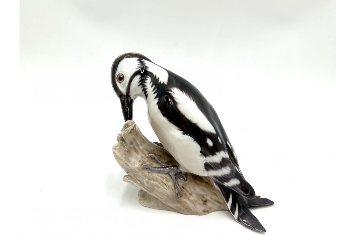 Porcelain Woodpecker Figurine, Bing & Grondahl, Denmark, 1970s/1980s For Sale 2