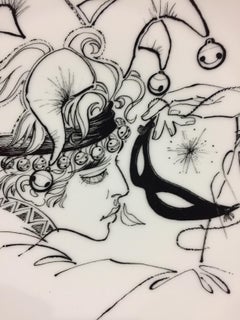 Porcelain  Hand Painted Plates by Well-Known Artist Limited Edition