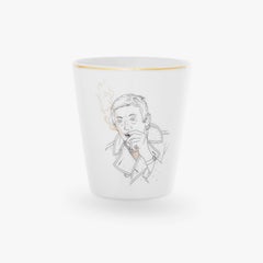 Porcelain Mug and Gold French Parisian Style "Piano"