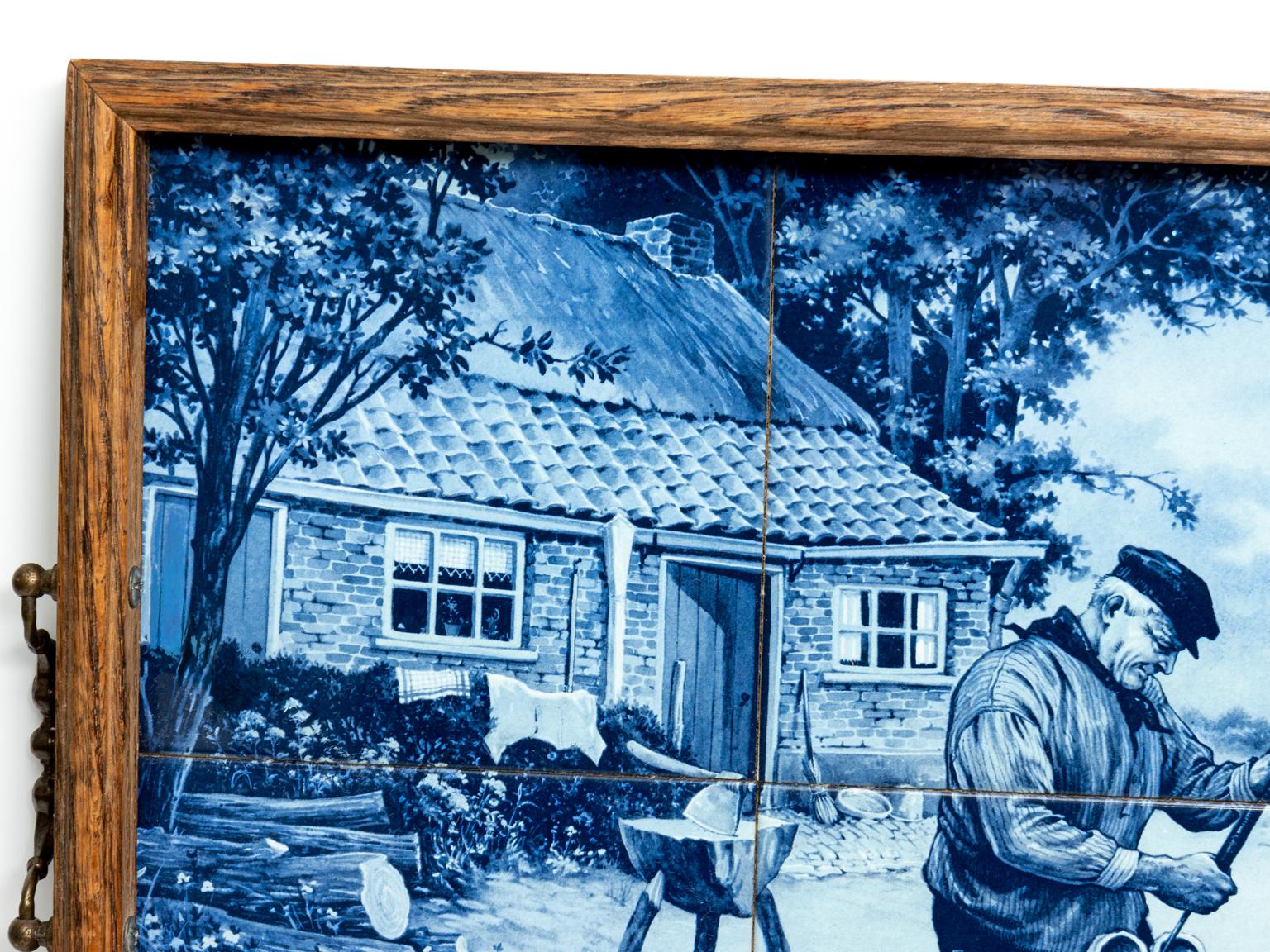 Porcelaine De Fles Delft Tray For Sale 1