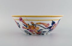 Porcelaine de Paris, "Aurore Tropicale", Two Large Porcelain Bowls