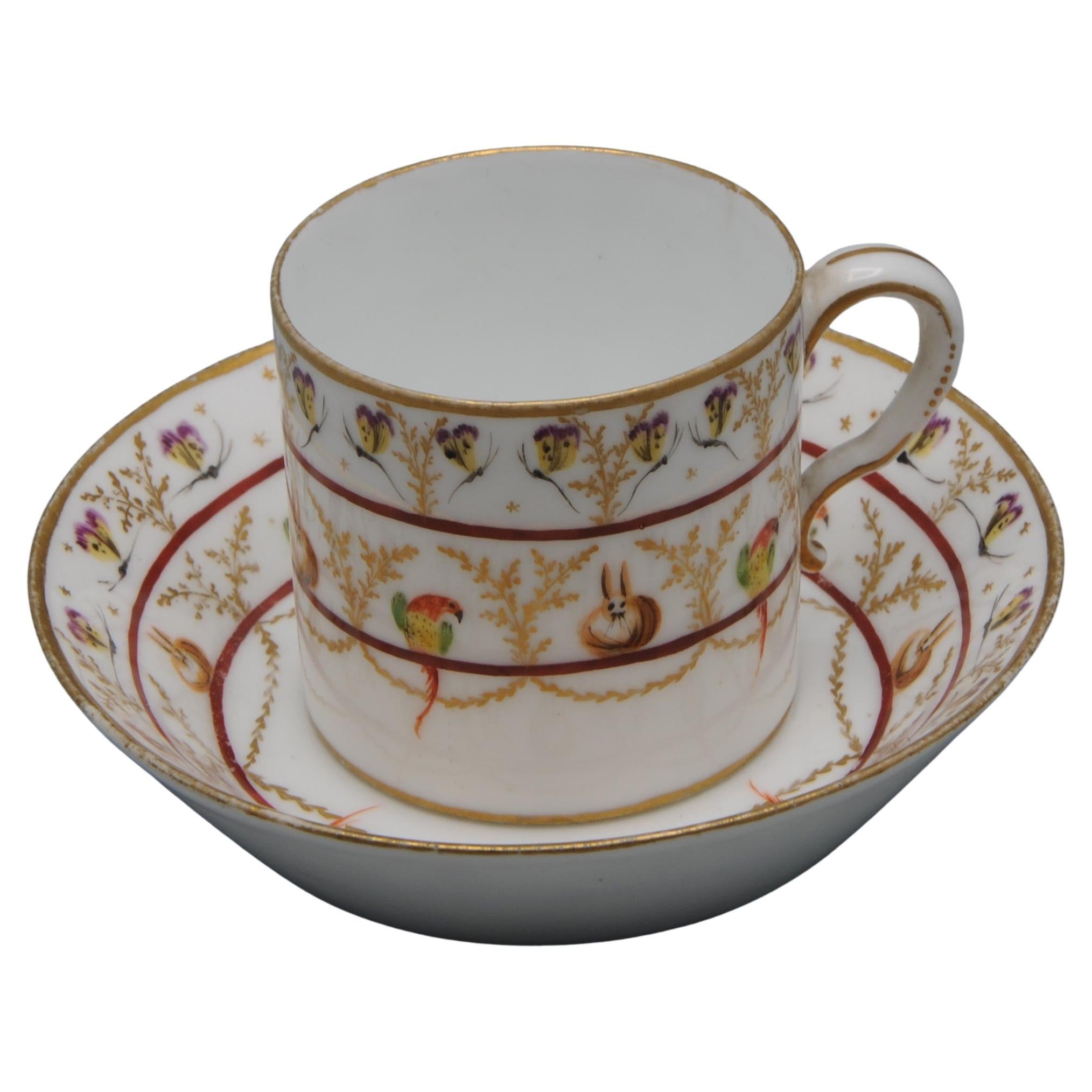 Porcelaine de Paris - Coffee cup and saucer 'Litron', late 18th century