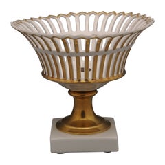 Porcelaine de Paris - Empire Centerpiece Reticulated Coupe