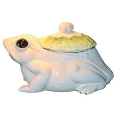 Porcelaine frog jardiniere
