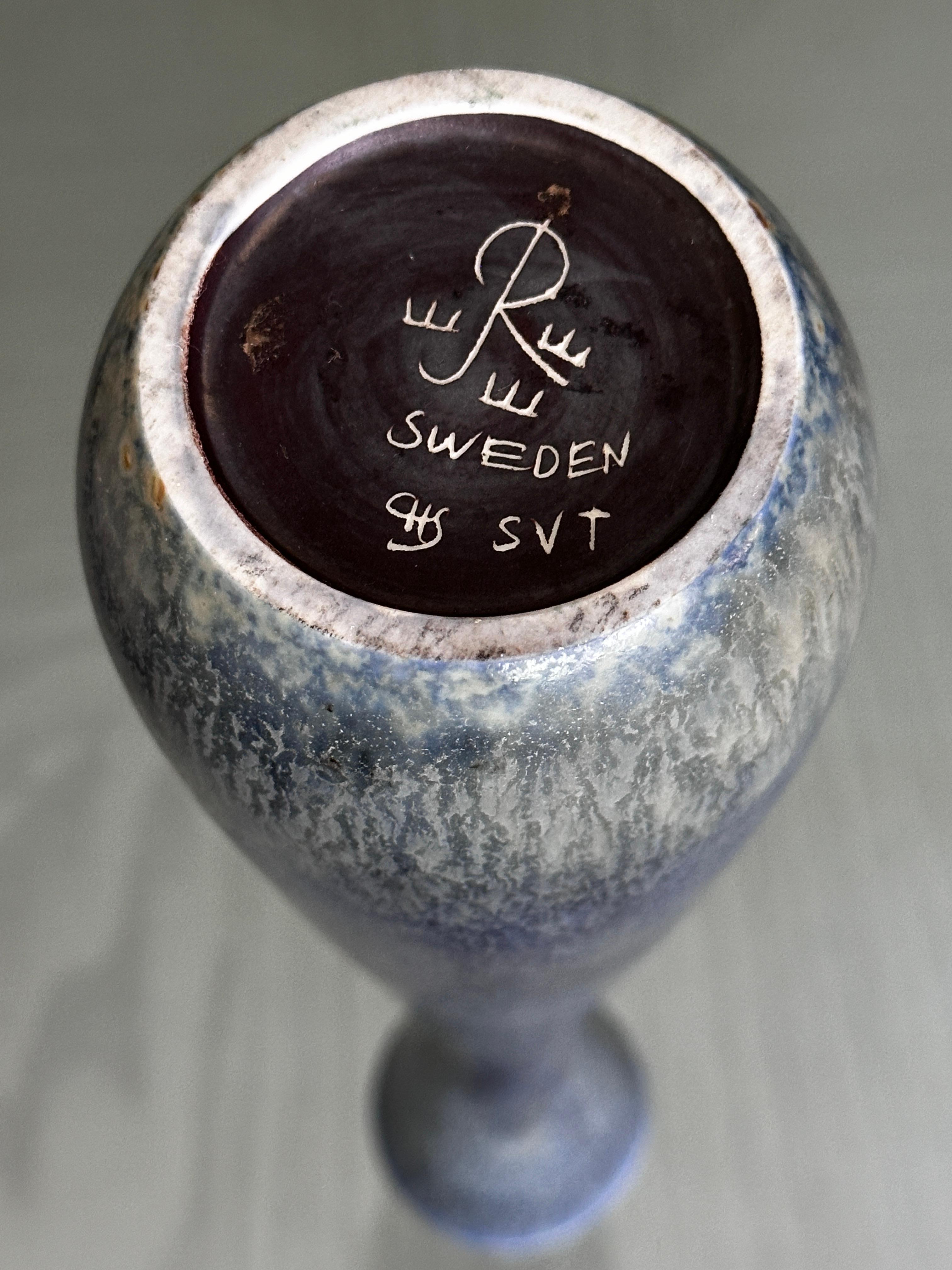 Porceline Vase Designed by Carl-Mary Stålhane For Rörstrand For Sale 6