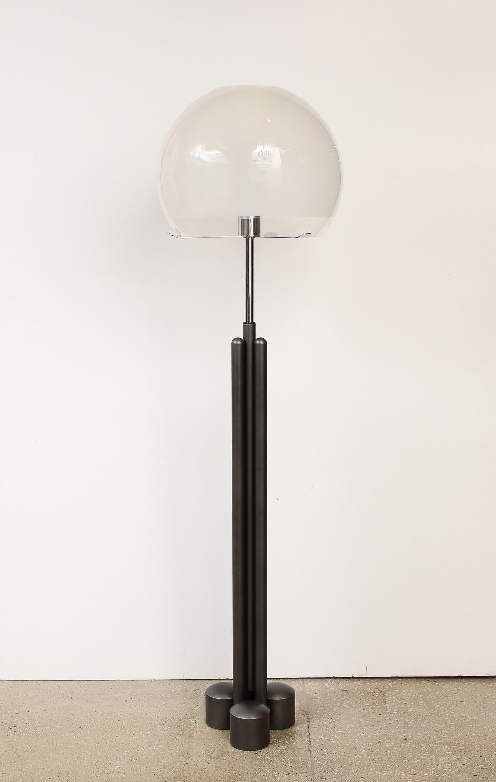 Mid-Century Modern Porcino Floor Lamp Model LTE 13 by Luigi Caccia Dominioni For Sale