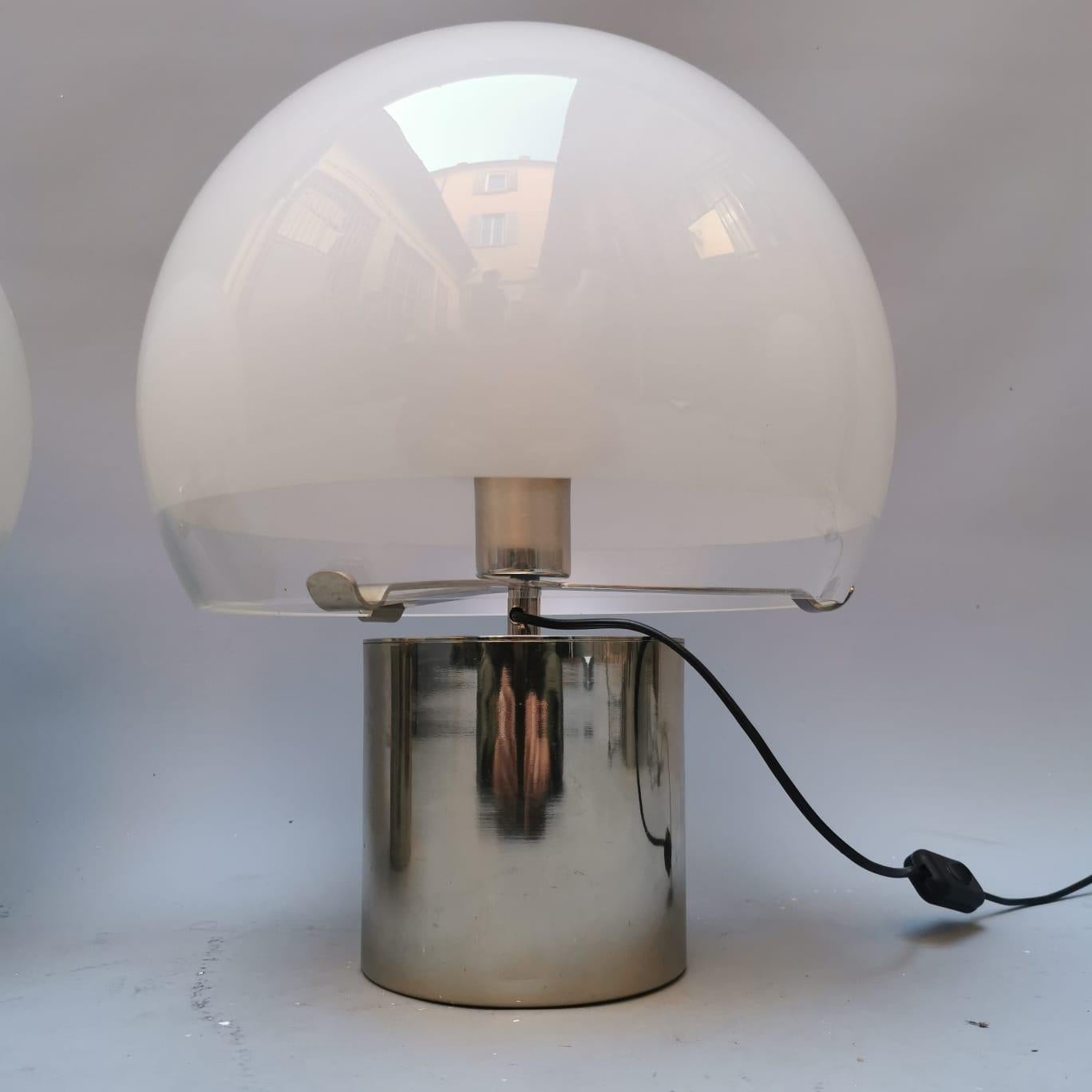 Porcino lamp by Luigi Caccia Dominioni, Azucena, set of 2  3