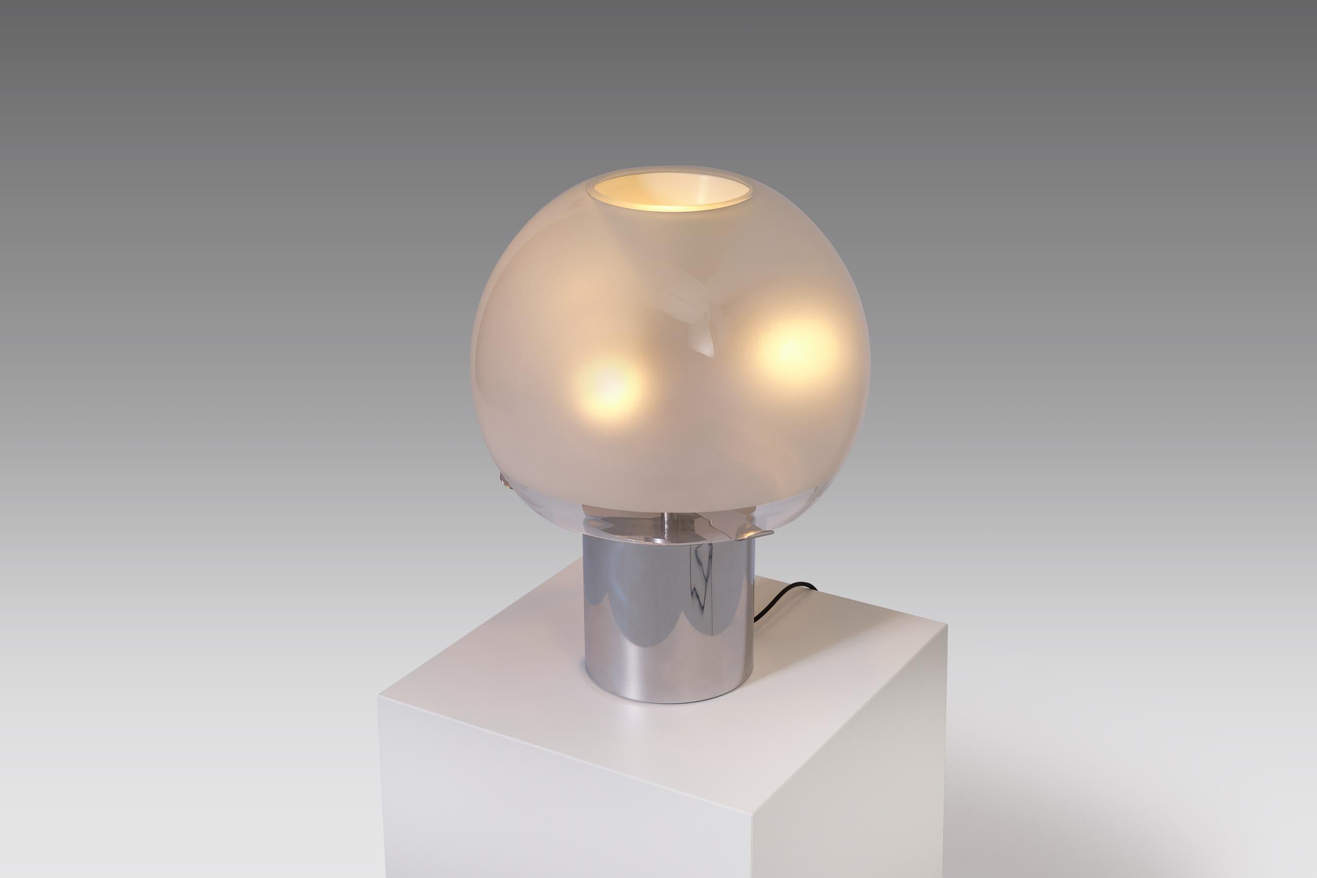 Glass ‘Porcino’ Table Lamp by Luigi Caccia Dominioni for Azucena
