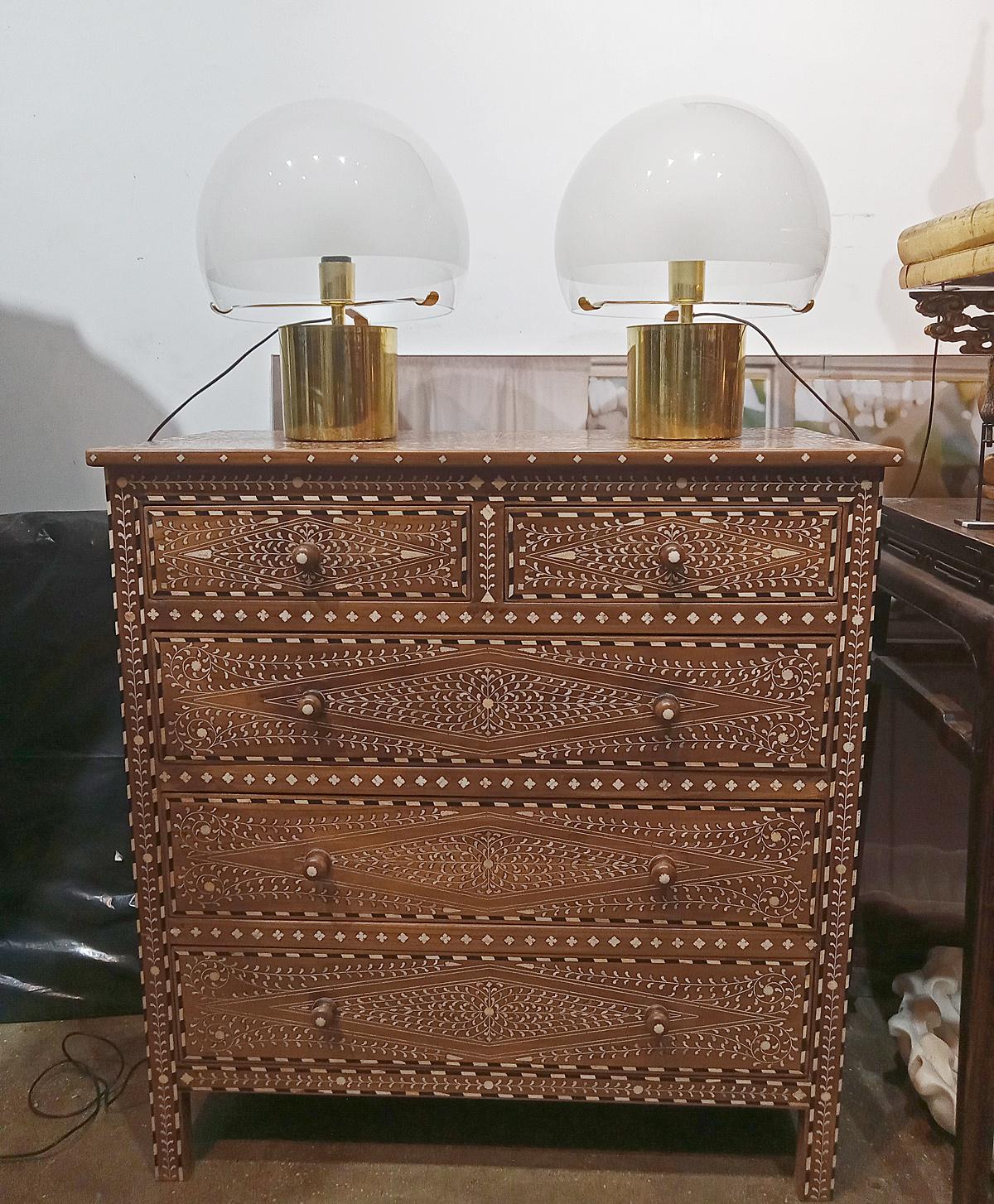 Ottone Lampade da tavolo 