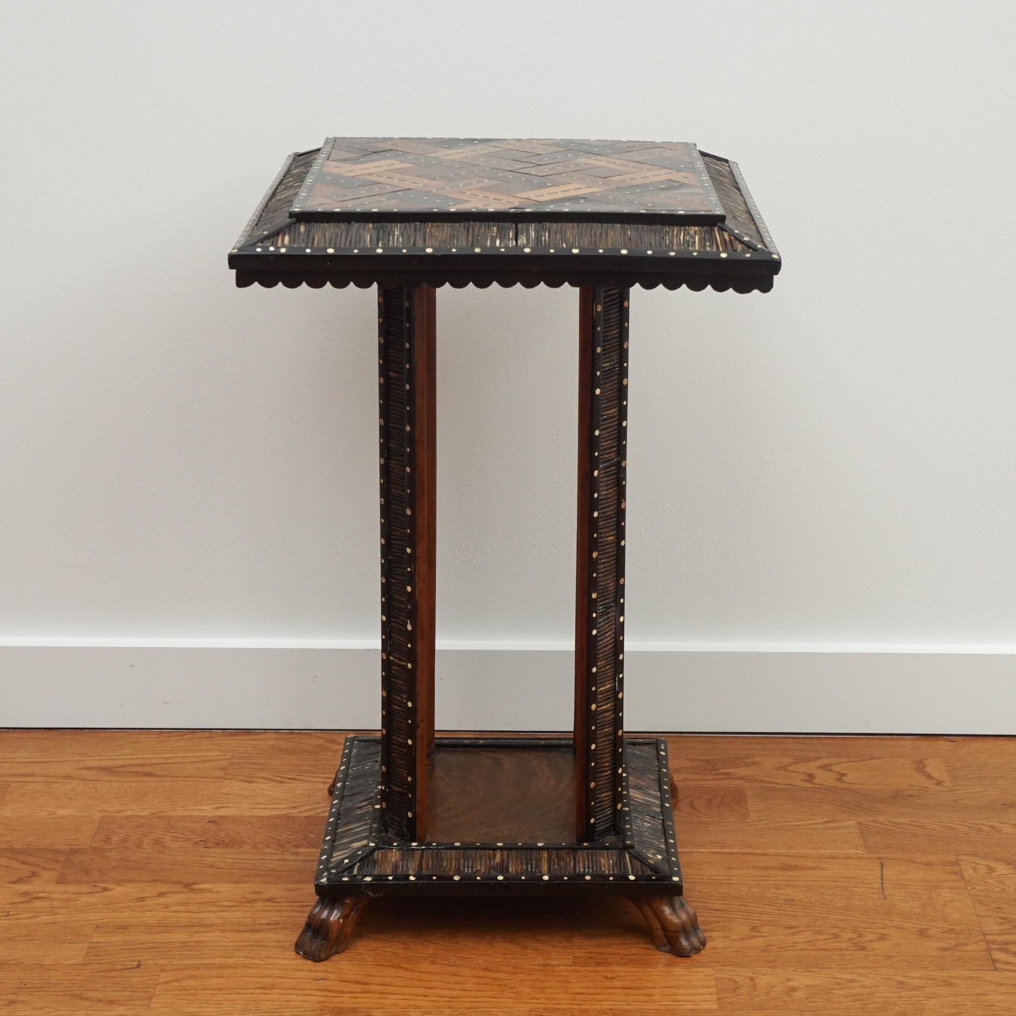 Porcupine Quill Detailed Accent Table 1