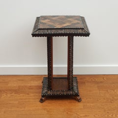 Porcupine Quill Detailed Accent Table