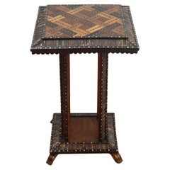 Porcupine Quill Detailed Accent Table
