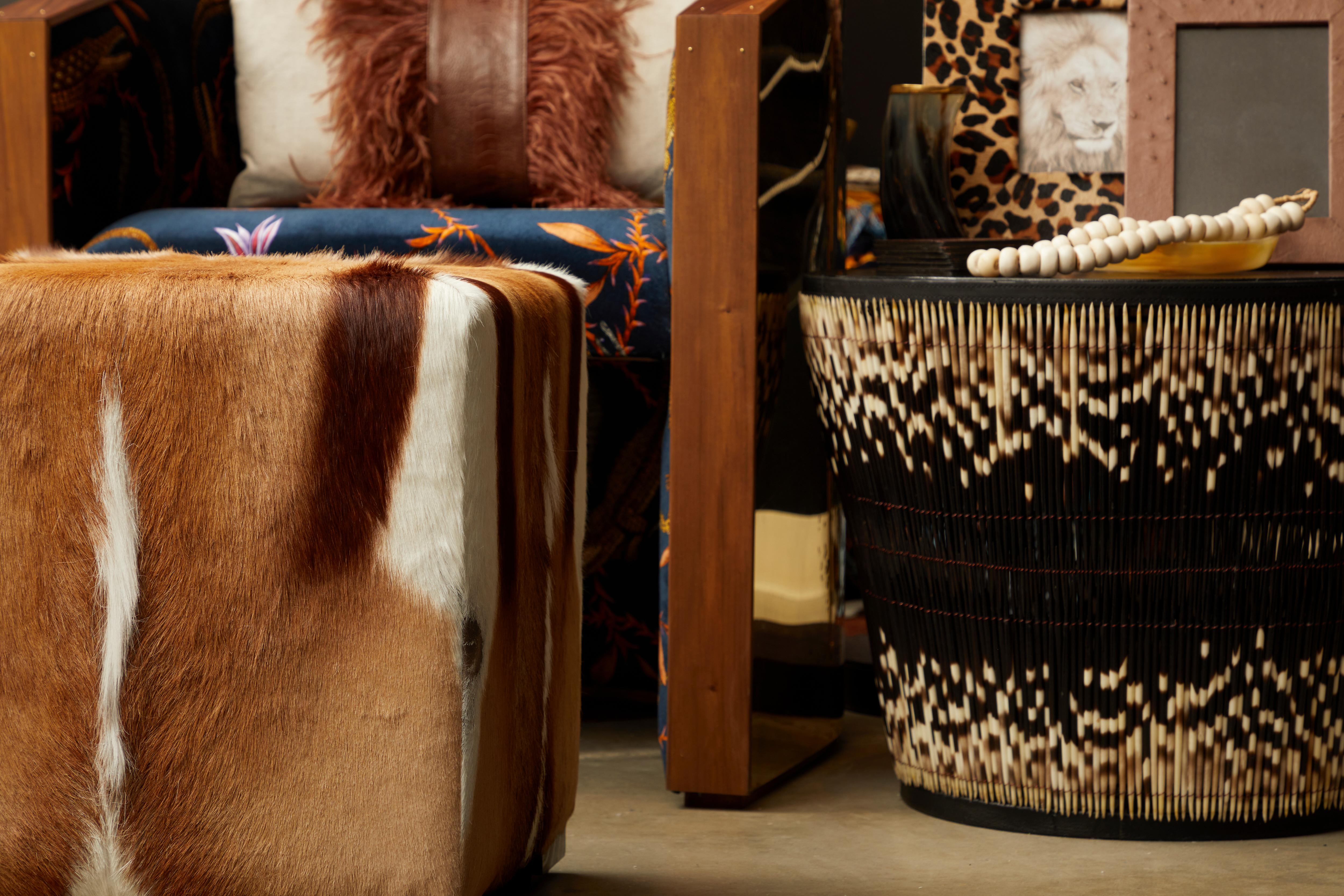 Table d'appoint en Quill de Porcupine en vente 3