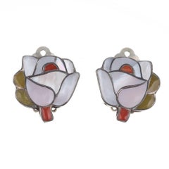 Porfilio Sheyka Zuni Squash Blossom Necklace Earrings