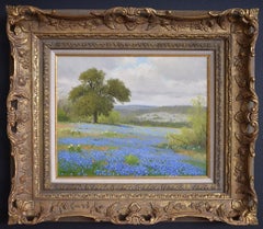 " TEXAS HILL COUNTRY BLUEBONNETS AND PAINT BRUSH "  SPRING COLORS 