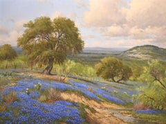 "Bluebonnet Creek"  Texas Hill Country 1957 39 x 49 Framed!!!
