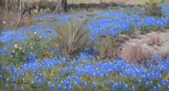 "Bluebonnets In The Hill Country"  Texas Hill Country Scene