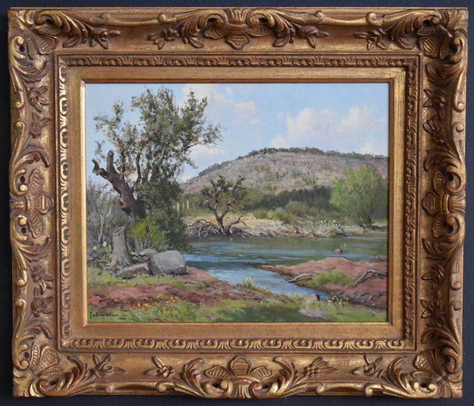 Porfirio Salinas Landscape Painting - "Granite Shoals Country"  Colorado River