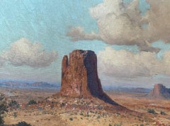 "MONUMENT VALLEY" LATE 1930s RAREST SUBJECT EVER BY PORFIRIO SALINAS!! DESERT