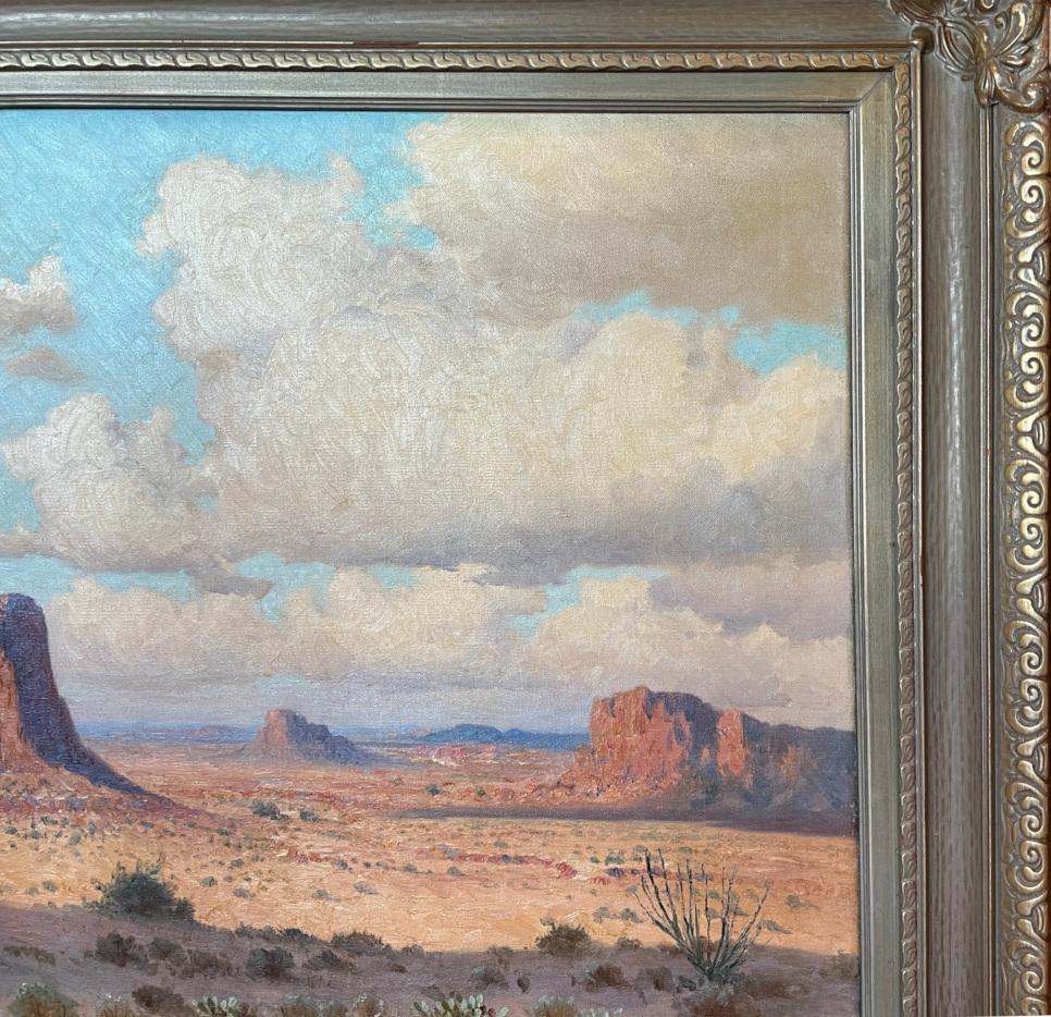 Porfirio Salinas
(1910-1973)
San Antonio's Künstler
Bildgröße: 25 x 30
Rahmengröße: 31 x 37
Medium: Öl auf Leinwand
Etwa Ende der 1930er Jahre
