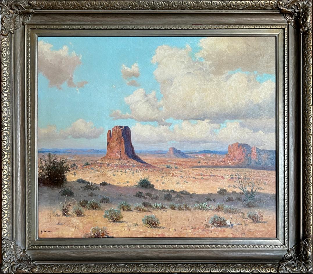 "MONUMENT VALLEY" Ende der 1930er Jahre Seltenstes Objekt von PORFIRIO SALINAS überhaupt! WÜSTE