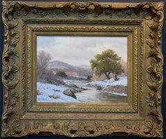"Snow Scene"  Texas Hill Country Landscape River Rare Winter Scene