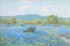 Spring Pastoral Landscape w/ Bluebonnets