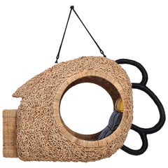 Porky Hefer, "Boom For Real. A Mask.", Hanging Kooboo Cane Seating Pod