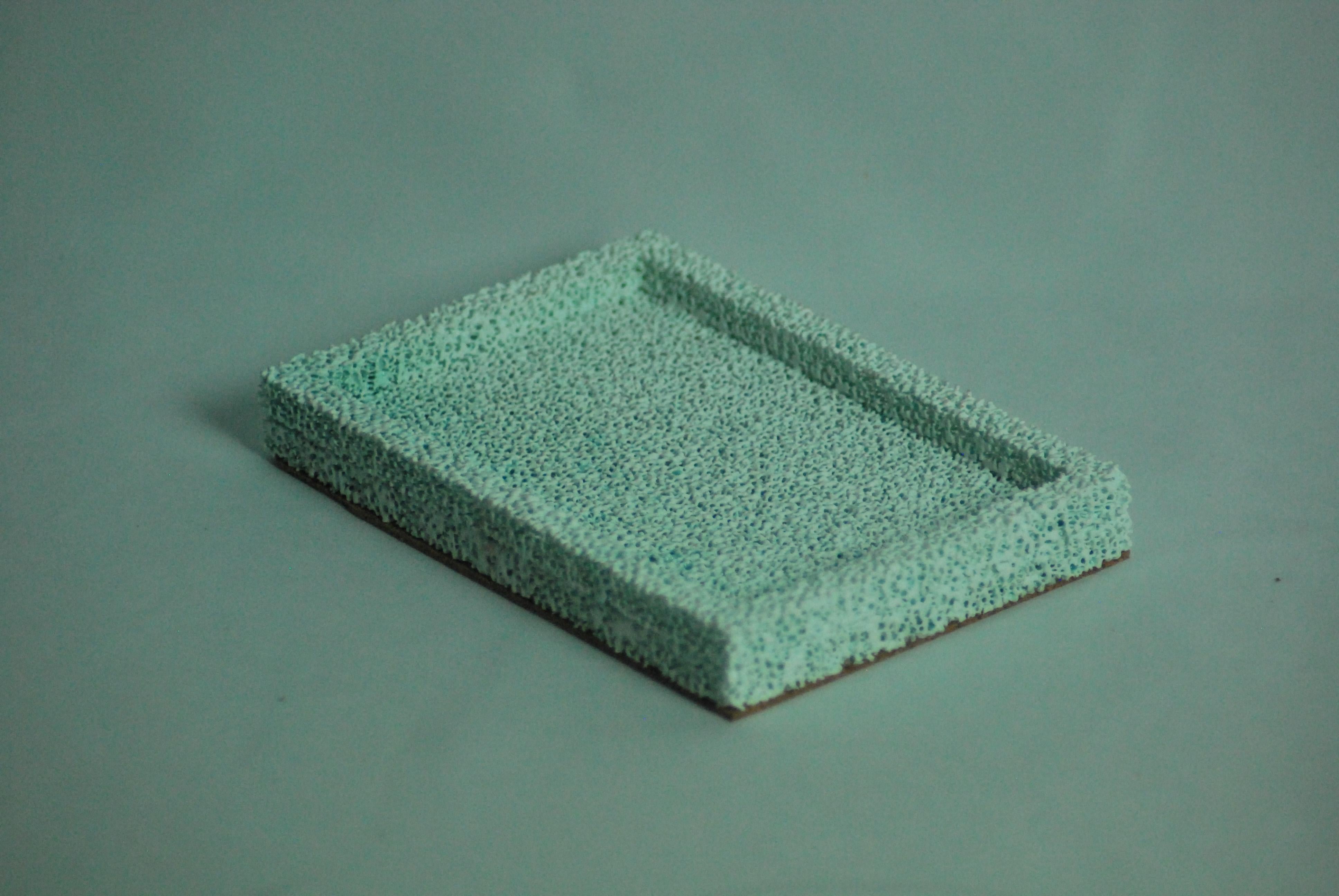 Organisches Tablett für den Celadon-Schreibtisch aus keramischer Keramik im Angebot 5