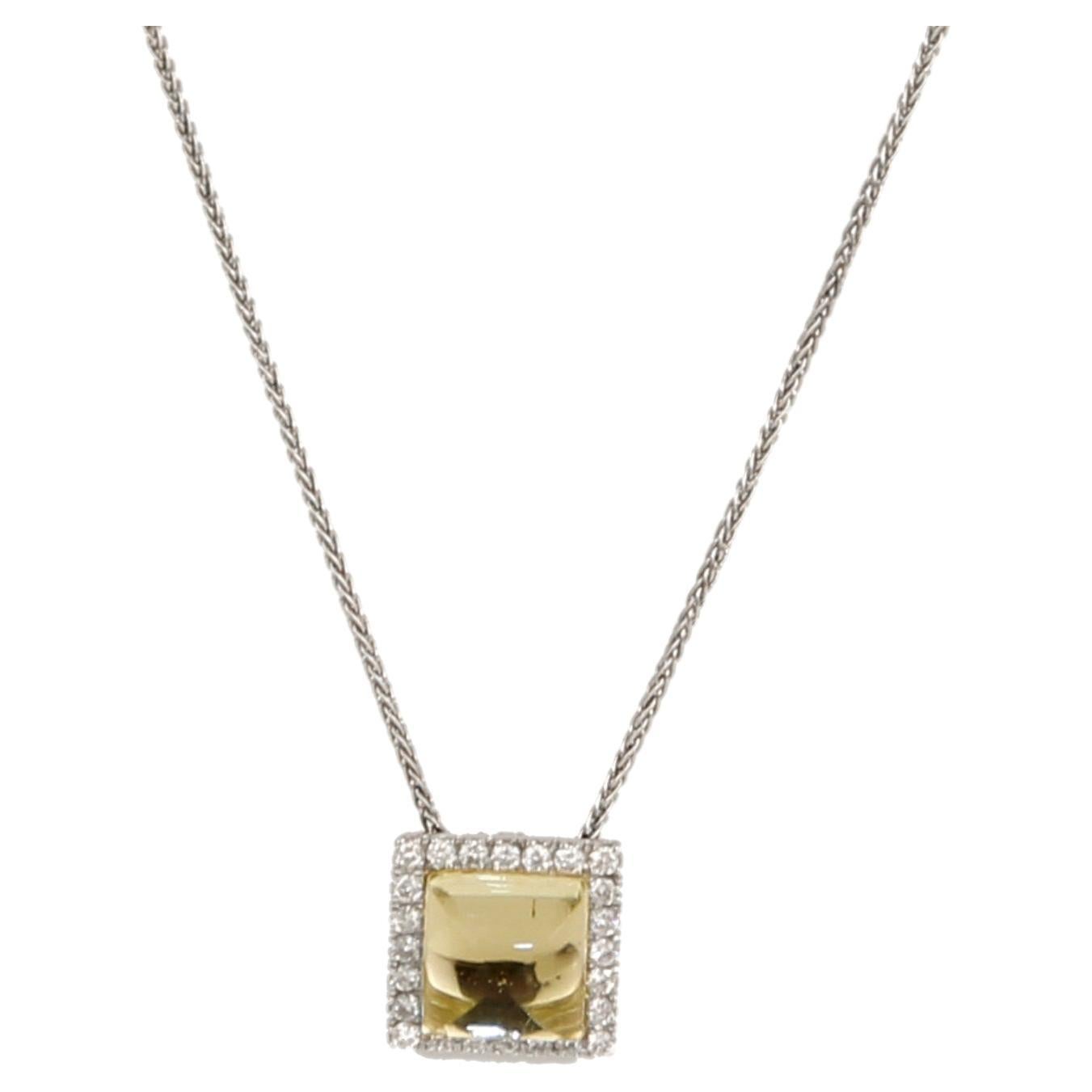 Porrati 18k Gold 0.40ctw Diamond Necklace For Sale