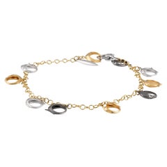 Porrati Pulsera de diamantes de oro blanco de 18 quilates