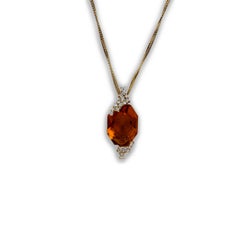 Collier Porrati en diamant et citrine jaune