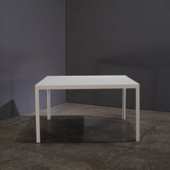 Porro Fractal Square Table in White Corian