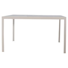 Porro Fractal Square Table in White Corian