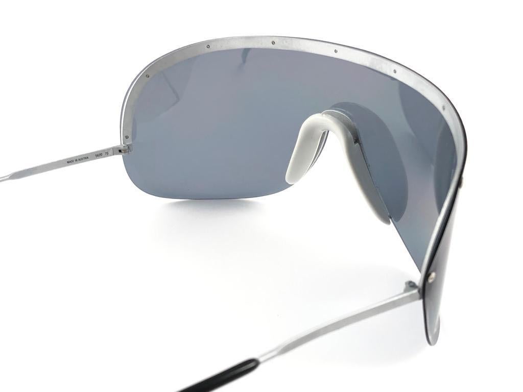 Women's or Men's Porsche Design 5620 70 Vintage Shield Yoko Ono Sunglasses, 1980s For Sale
