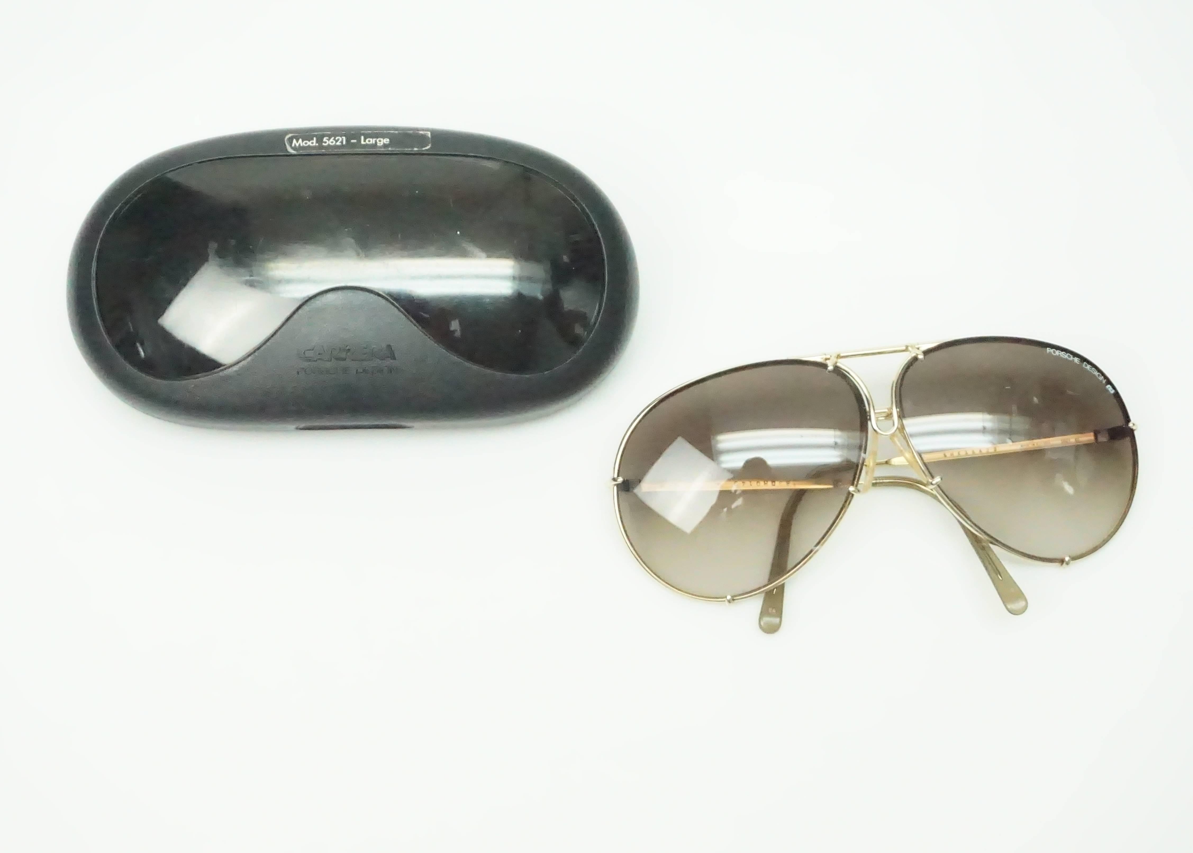 Porsche Design - Lunettes de soleil vintage de style aviateur en vente 4