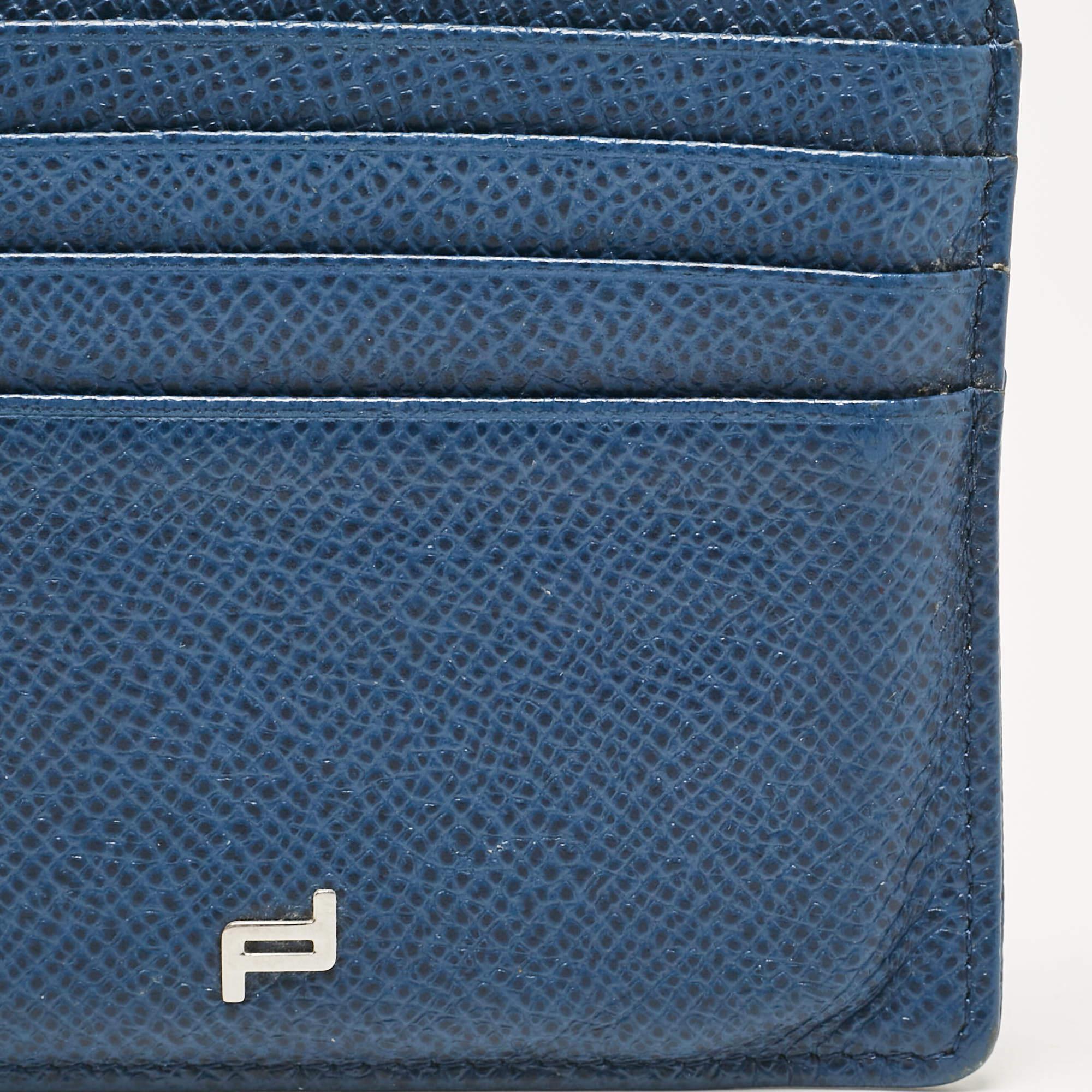 Porsche Design Blue Leather Card Holder For Sale 1