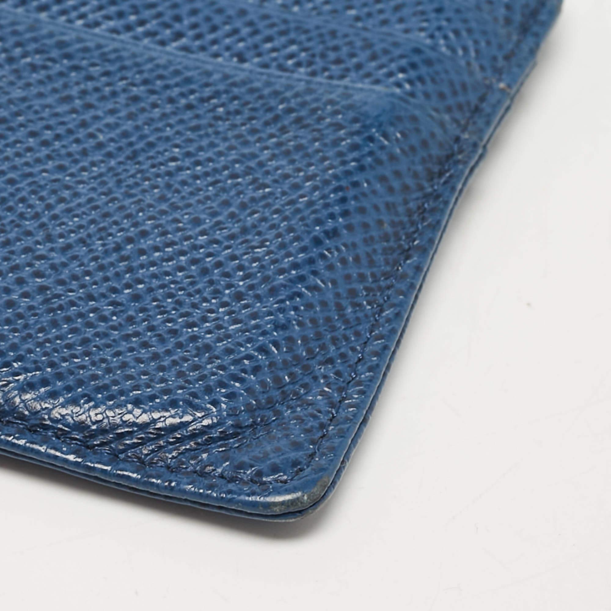 Porsche Design Blue Leather Card Holder For Sale 4