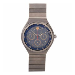 Retro Porsche Design by IWC Quartz Chronograph and Moon Phases Titanium Wristwatch