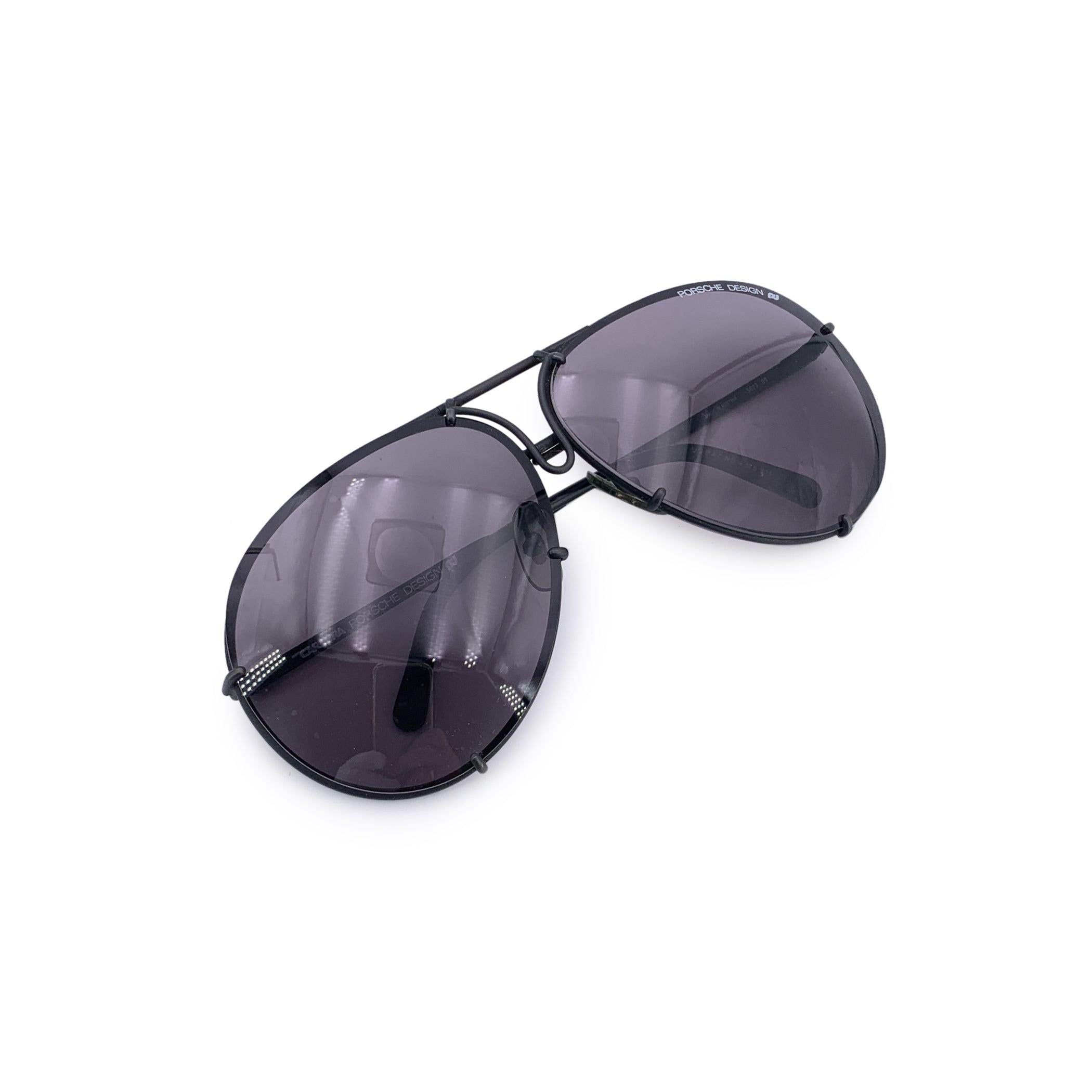 Porsche Design Carrera Black Matte 5623 Aviator Sunglasses (Schwarz) im Angebot