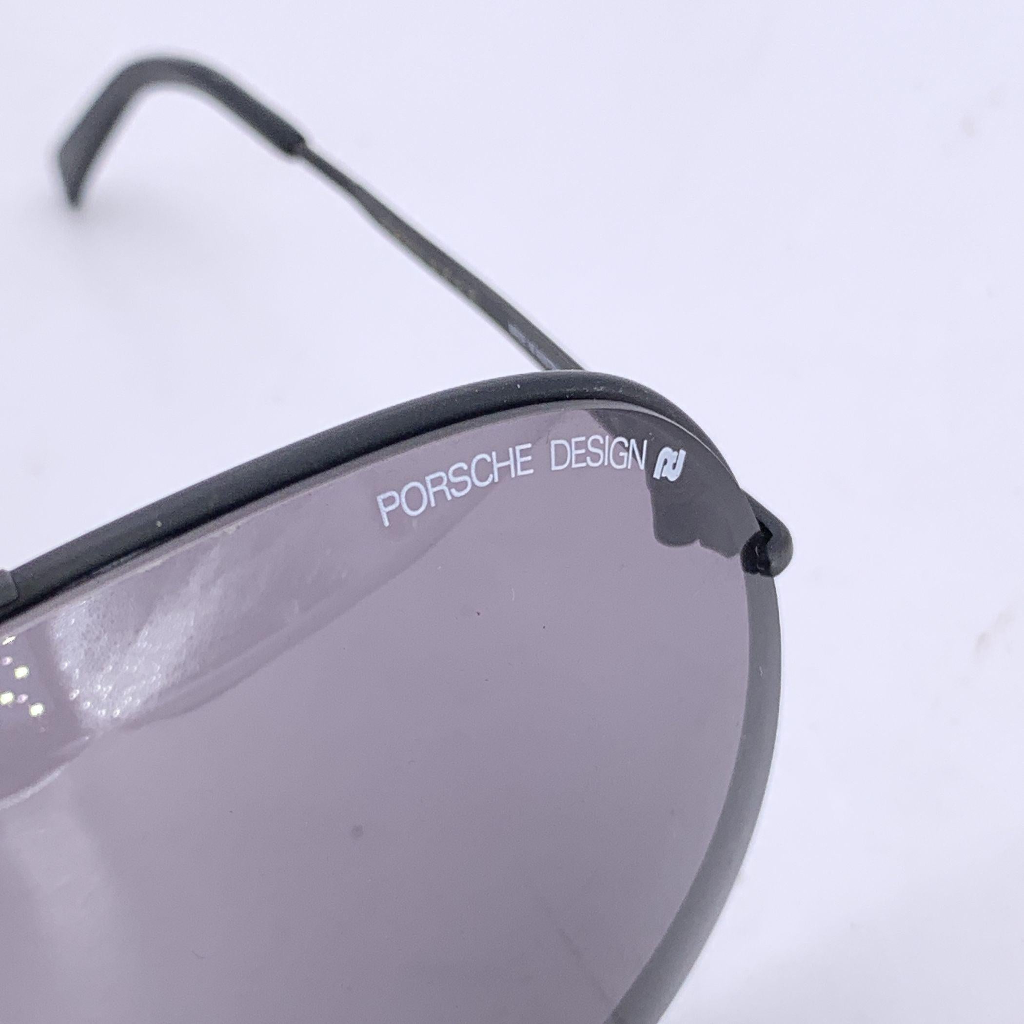 Porsche Design Carrera Black Matte 5623 Aviator Sunglasses im Zustand „Hervorragend“ im Angebot in Rome, Rome