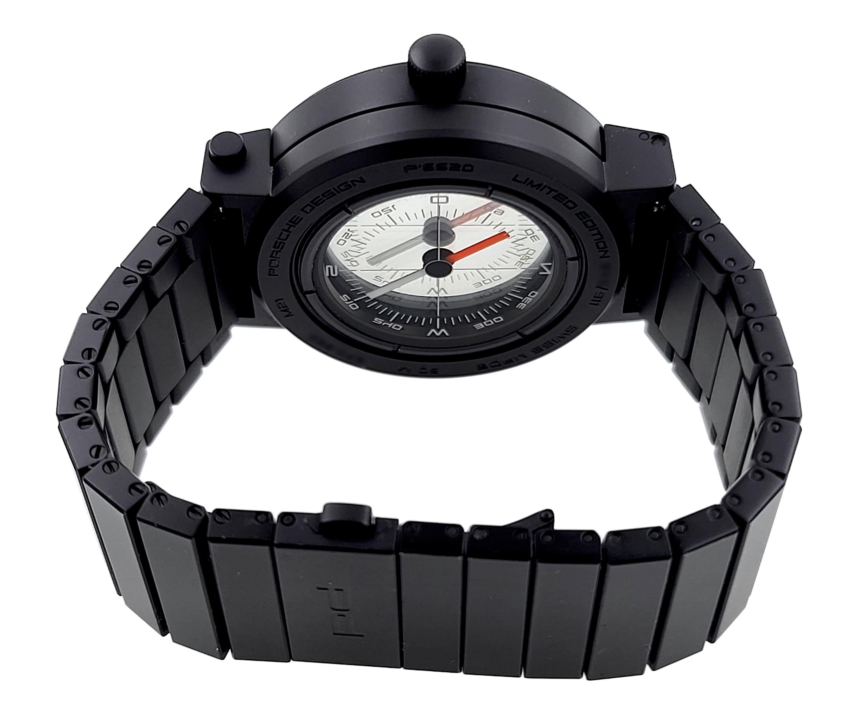 Porsche Design Full Set Compass Watch P6520 Titanium IWC IW 3510 Heritage For Sale 1