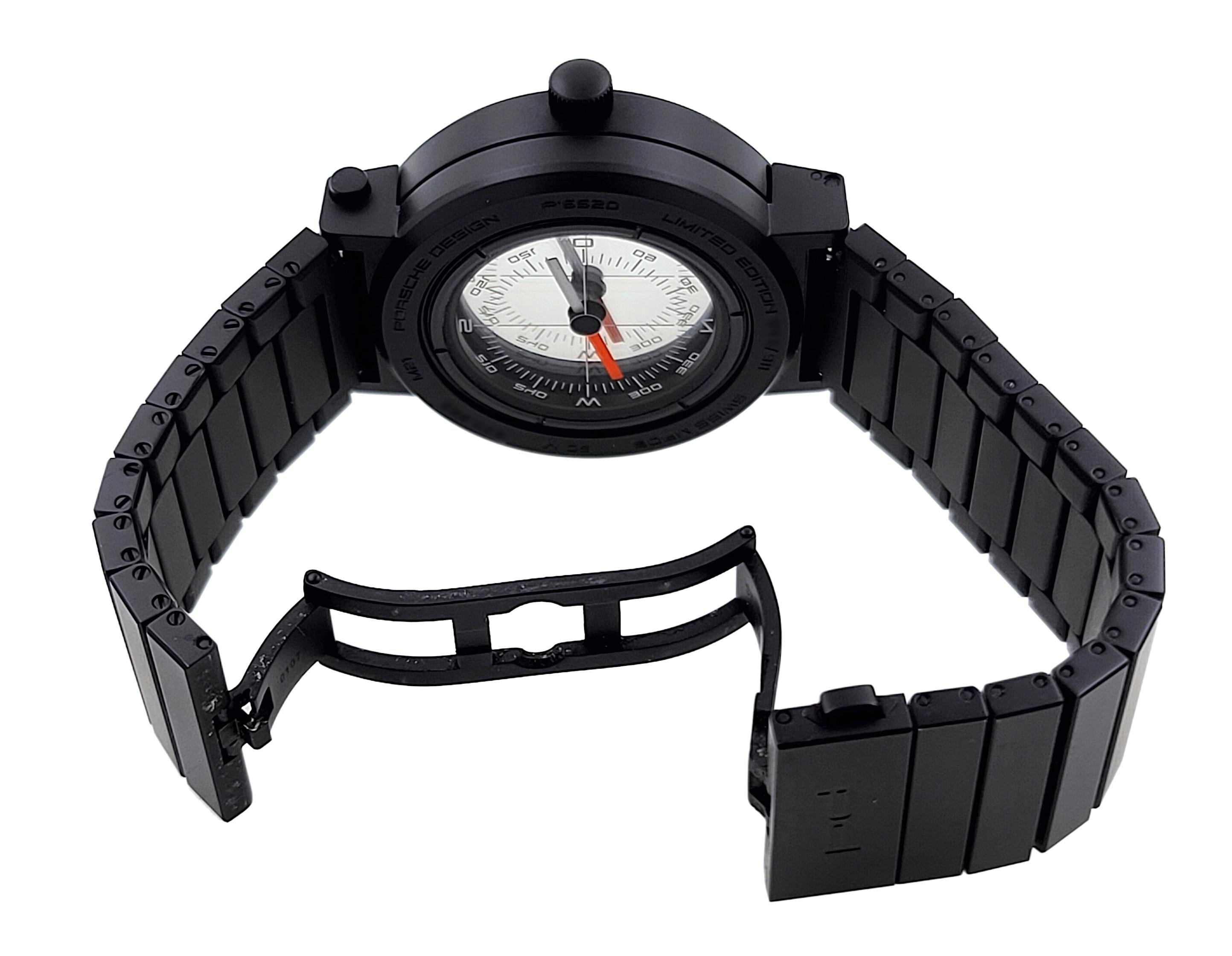 Porsche Design Full Set Compass Watch P6520 Titanium IWC IW 3510 Heritage For Sale 2