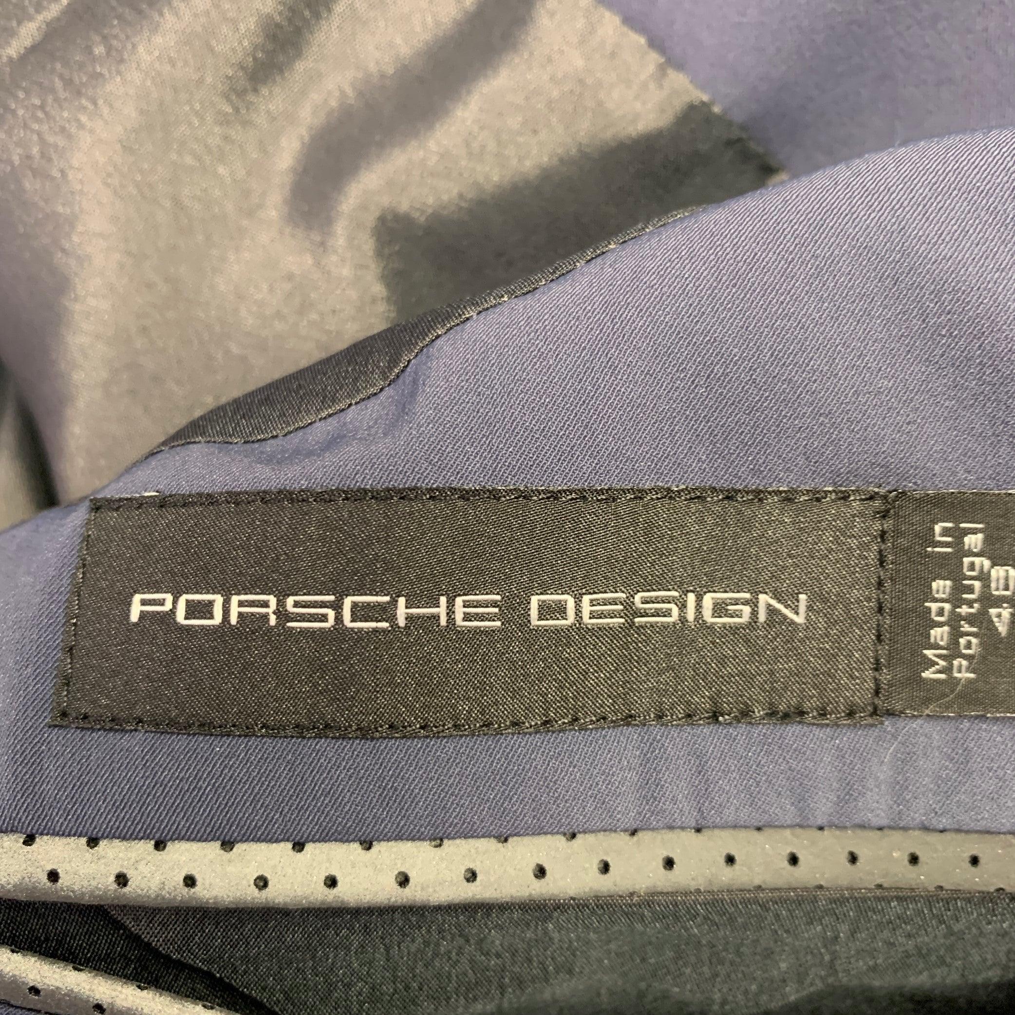 Men's PORSCHE DESIGN Size 38 Navy Polyamide Blend Sport Coat For Sale
