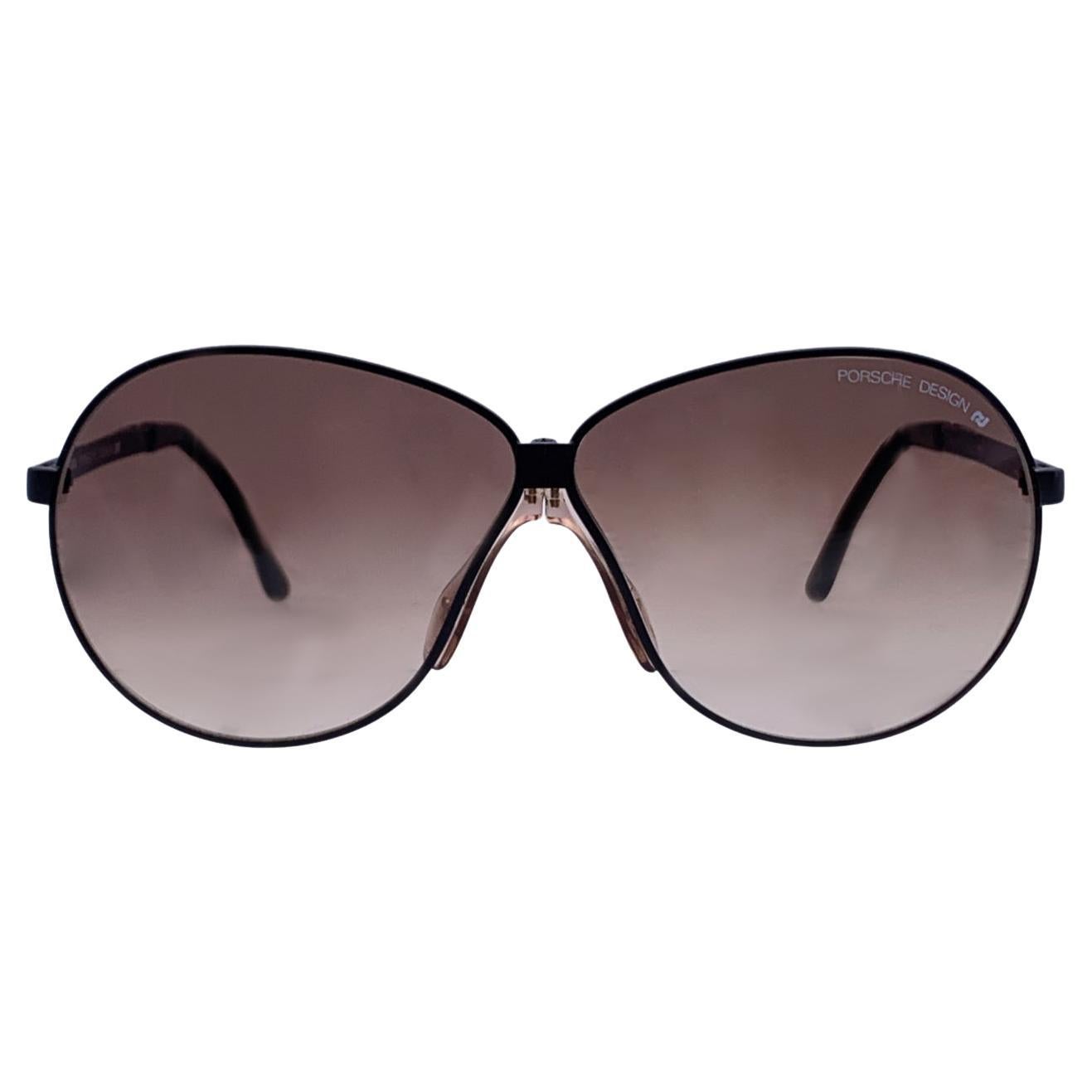 Porsche Design Vintage Black Metal Foldable 5626 Sunglasses 63/18 120mm