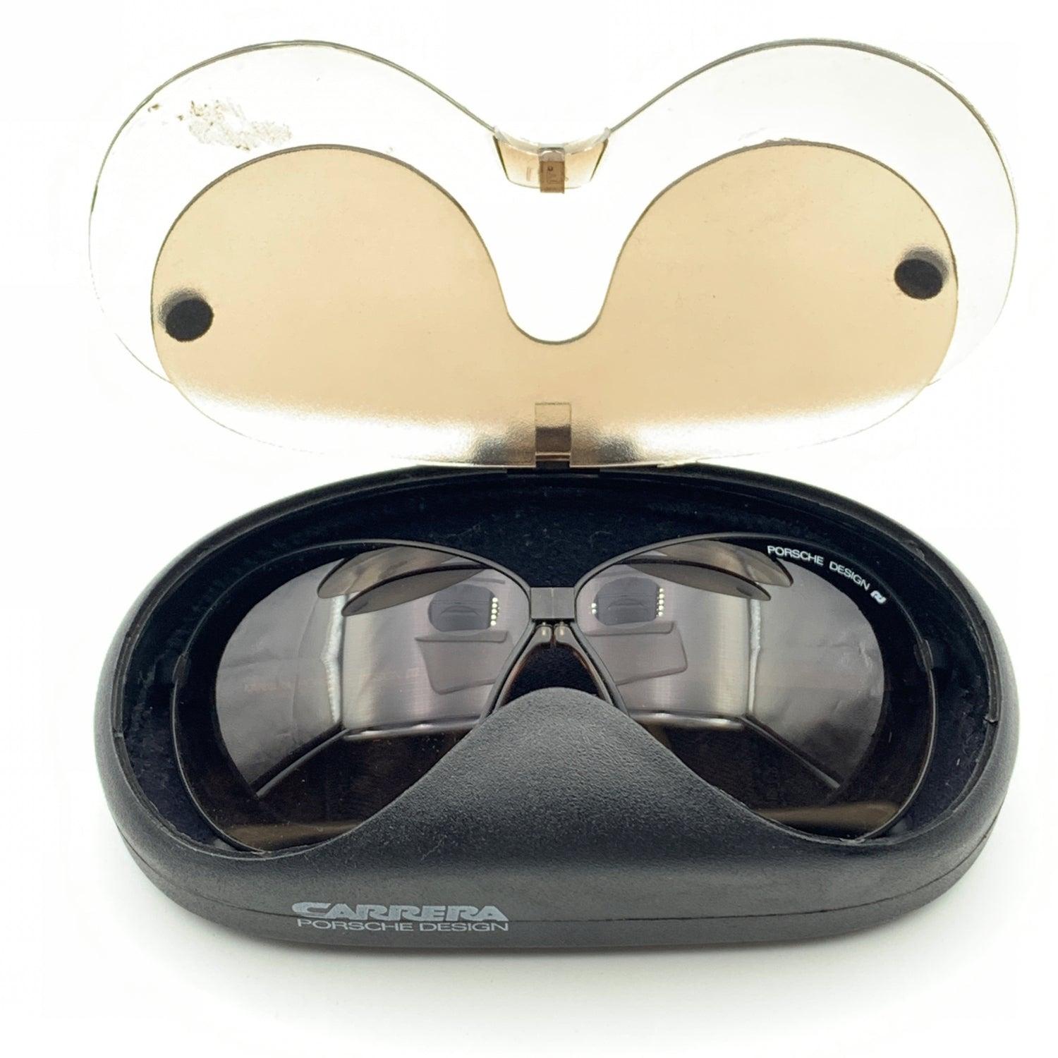 Women's or Men's Porsche Design Vintage Metal Foldable 5626 Mint Sunglasses 63/18 120mm For Sale
