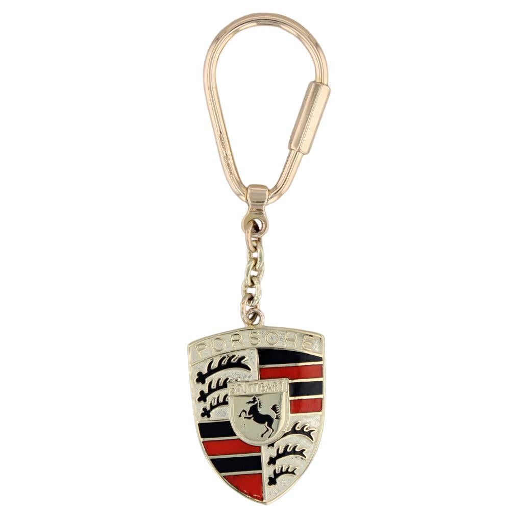Porsche Key Chain Fob German Stuttgart Coat of Arms Collectible Souvenir For Sale