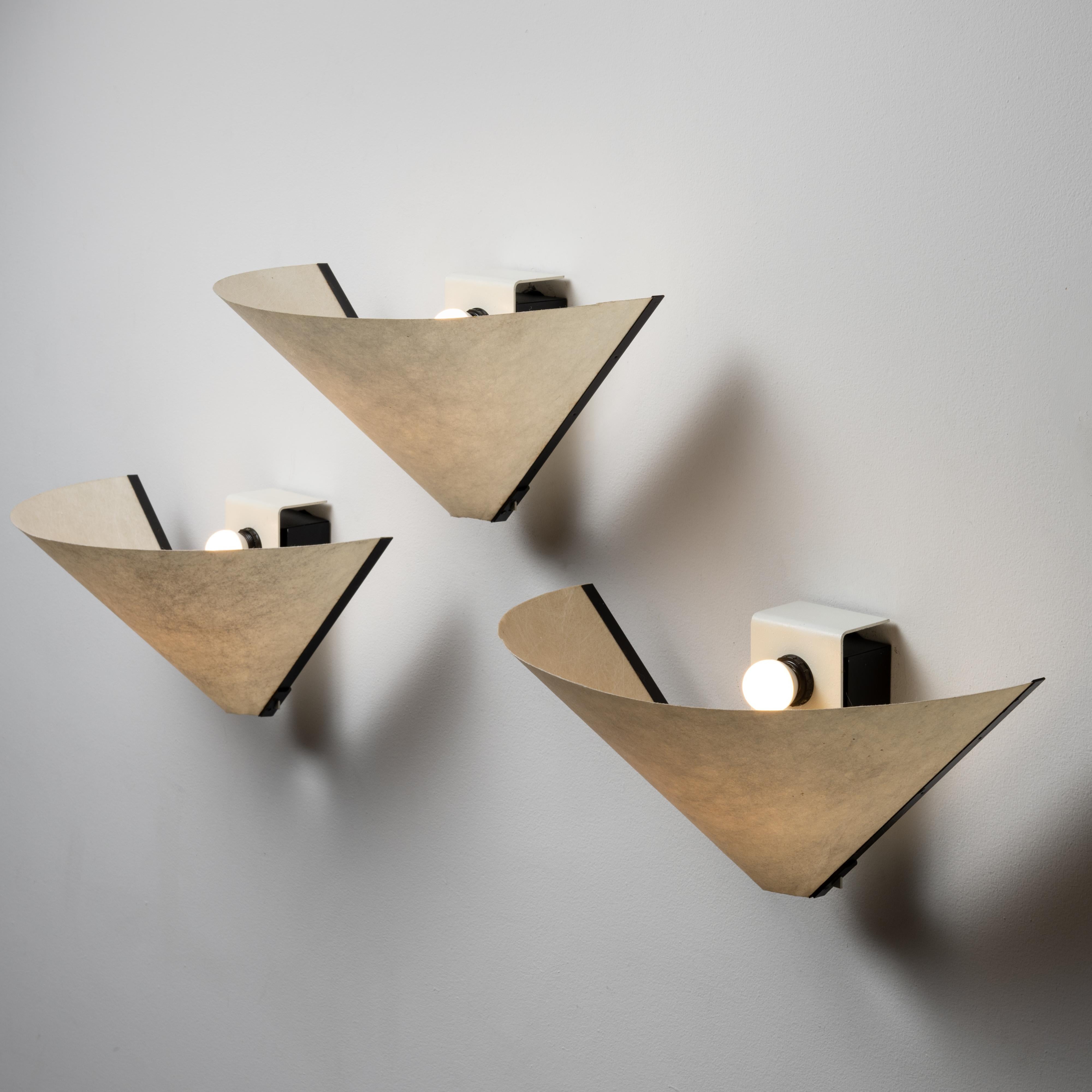 Enameled Porsenna Wall Sconces by Vico Magistretti for Artemide 
